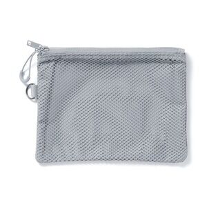 Muji Polyester Two Zipper Case_Medium_Gray_NWT